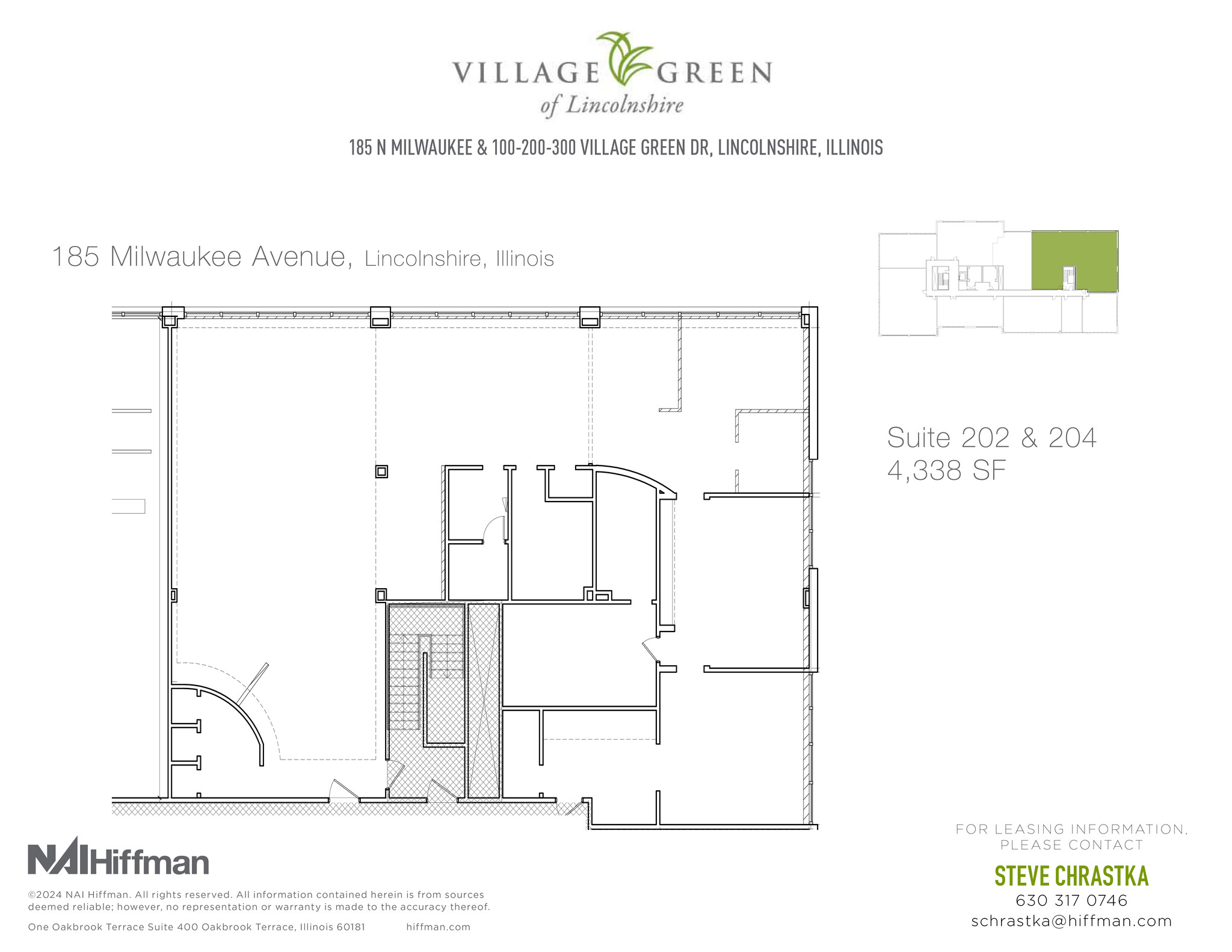 200 Village Green Dr, Lincolnshire, IL for lease Floor Plan- Image 1 of 2