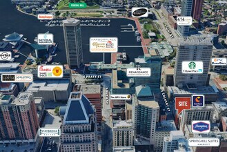 32-36 S Calvert St, Baltimore, MD - AERIAL  map view