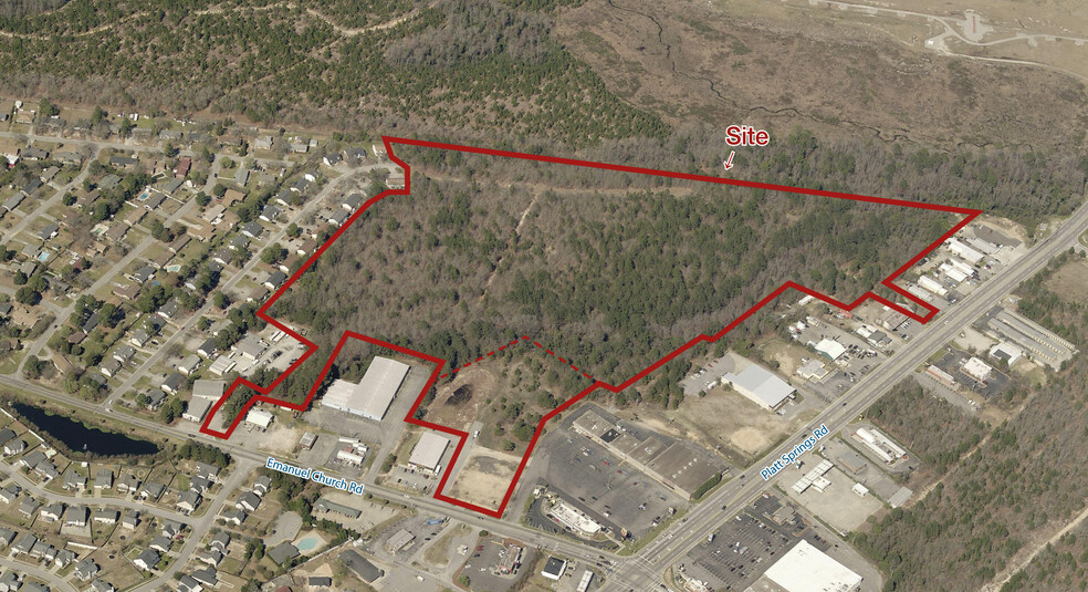 Platt Springs Road West Parcel, West Columbia, SC for sale - Aerial - Image 2 of 3