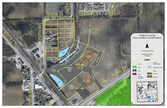 254th Ct, Trevor, WI - AERIAL  map view