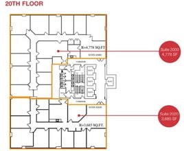 633 6th Ave SW, Calgary, AB for lease Floor Plan- Image 1 of 1