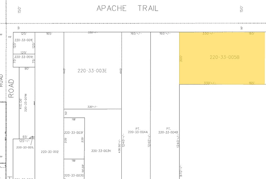 NEC Apache Tr & Ellsworth, Mesa, AZ for sale - Plat Map - Image 2 of 2