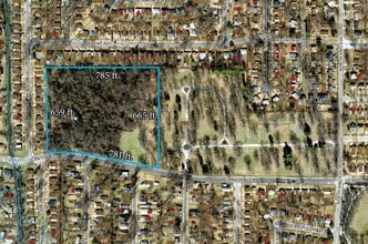 7701 Canton Ave, University City, MO - AERIAL  map view
