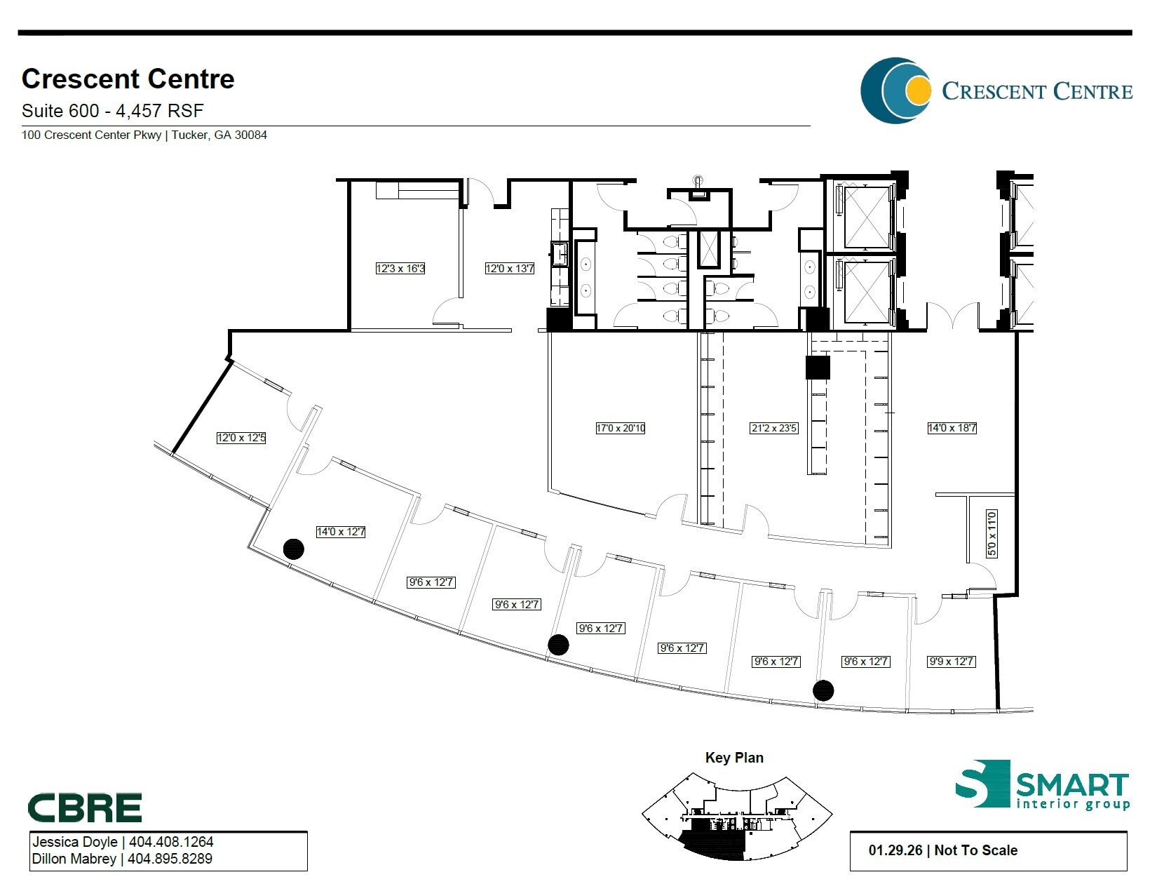 100 Crescent Centre Pky, Tucker, GA for lease Floor Plan- Image 1 of 1