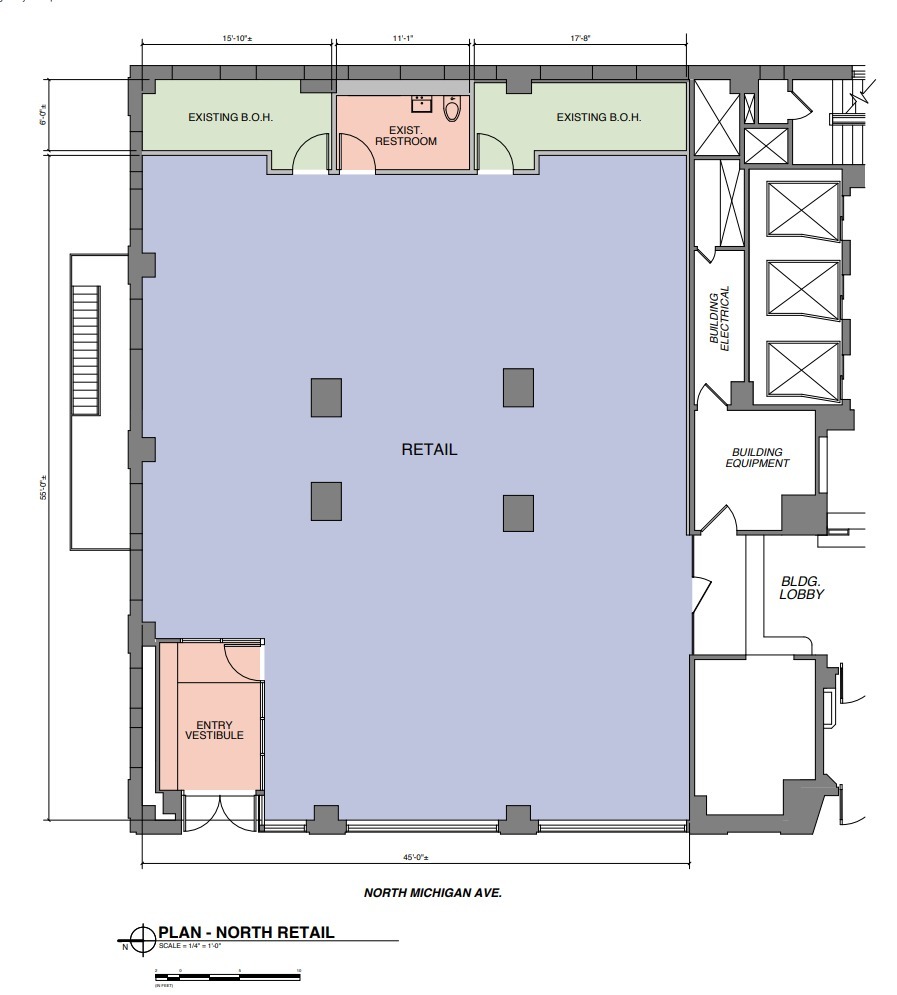 307 N Michigan Ave, Chicago, IL for lease Floor Plan- Image 1 of 1