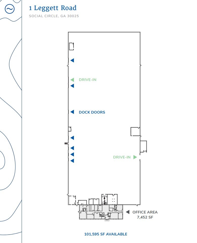 1 Leggett Rd, Social Circle, GA for lease Floor Plan- Image 1 of 1