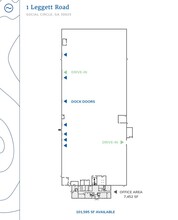 1 Leggett Rd, Social Circle, GA for lease Floor Plan- Image 1 of 1