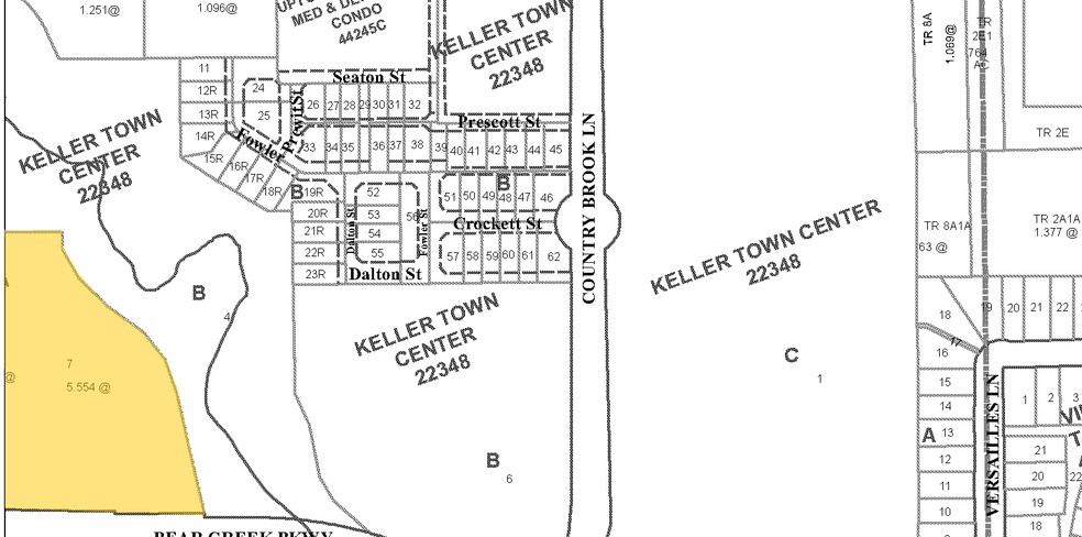 251 Town Center Ln, Keller, TX for lease - Plat Map - Image 2 of 22