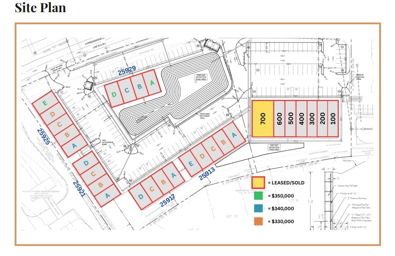 25913-25929 Cypresswood Dr, Spring, TX for sale Site Plan- Image 1 of 2