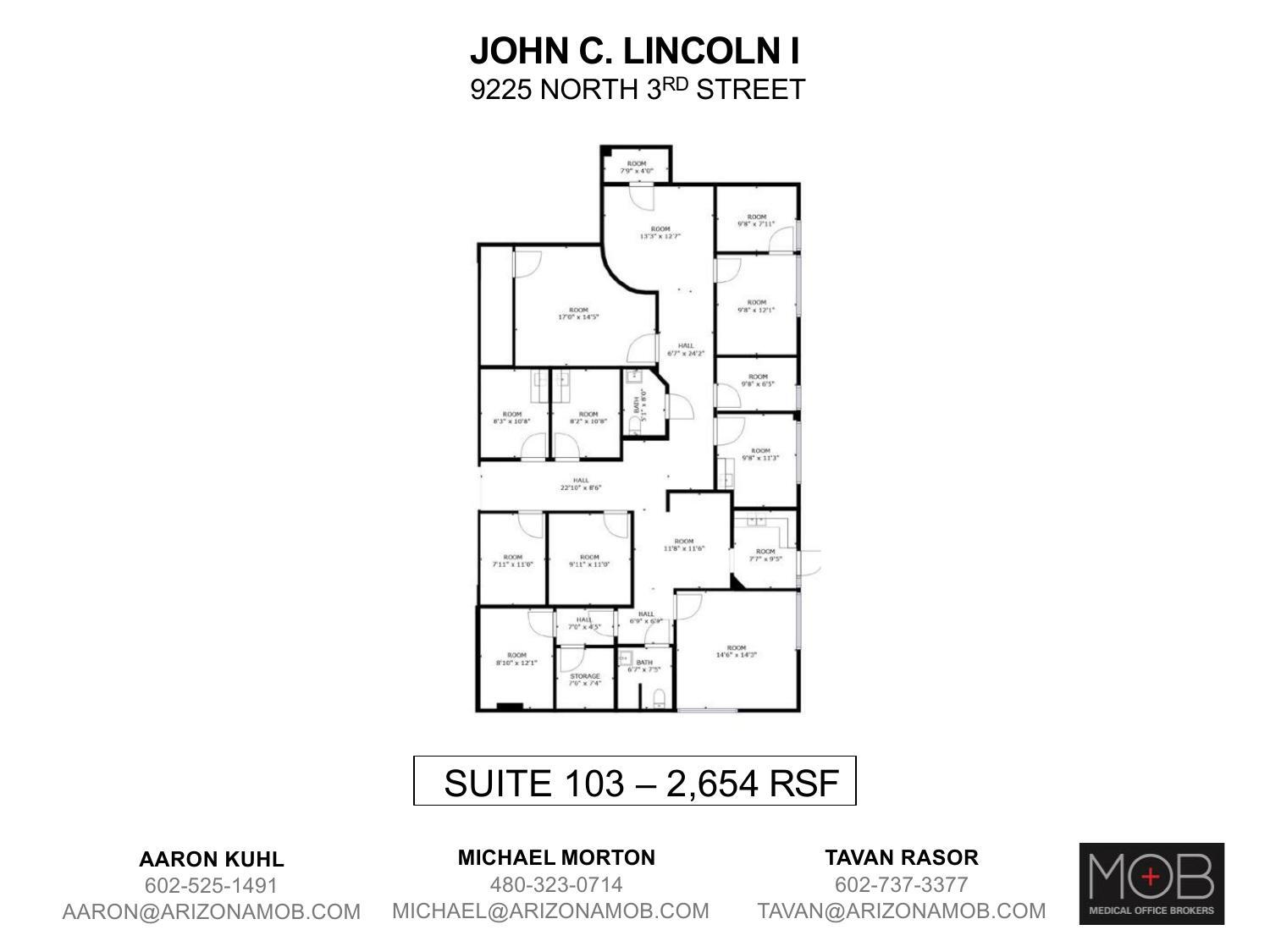 9225 N 3rd St, Phoenix, AZ for lease Floor Plan- Image 1 of 1