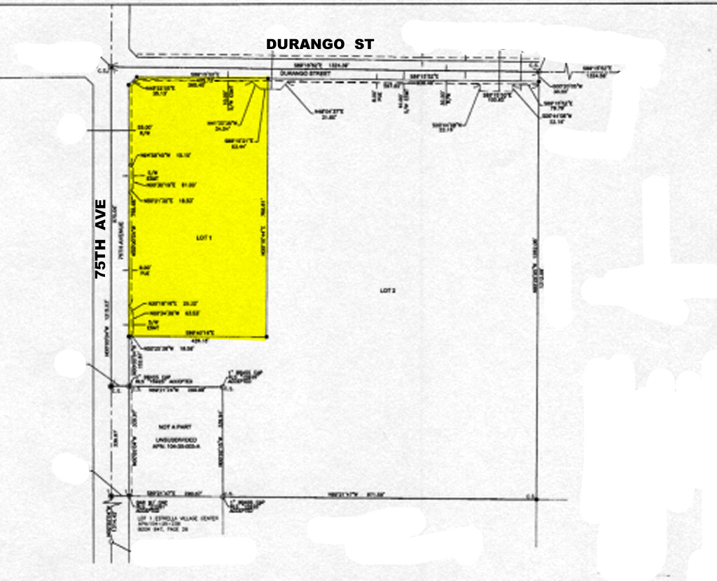 2155 S 75th Ave, Phoenix, AZ for sale Plat Map- Image 1 of 1