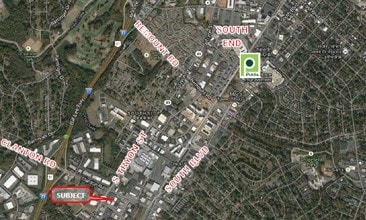 301-305 Clanton Rd, Charlotte, NC - AERIAL  map view