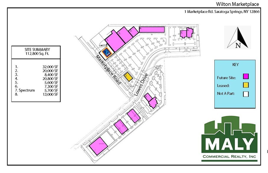 1 Marketplace Rd, Saratoga Springs, NY for lease - Site Plan - Image 1 of 2