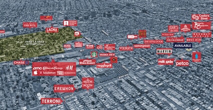 8248 Beverly Blvd, Los Angeles, CA - AERIAL  map view