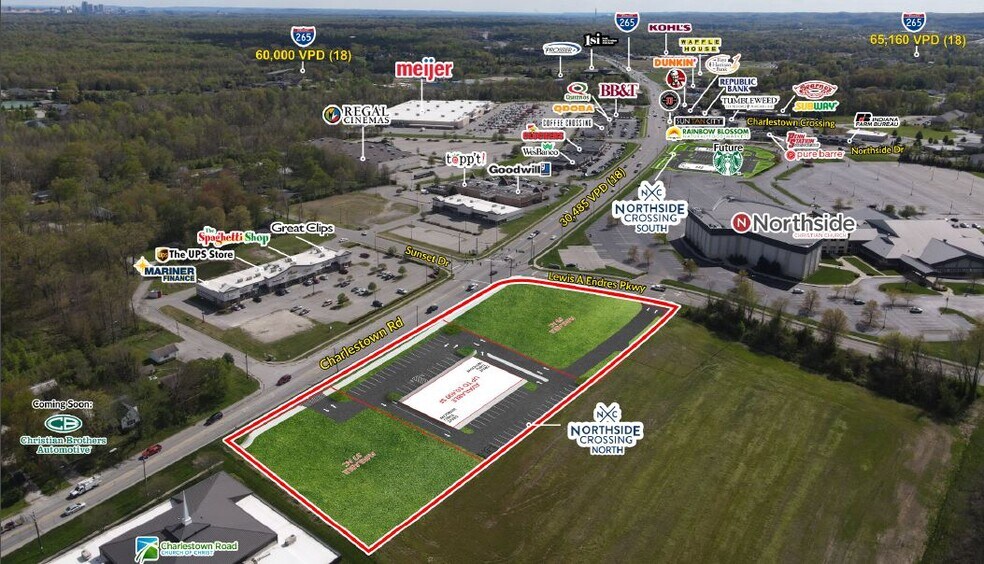 Charlestown Road, New Albany, IN 47150 Ground Lease or BTS Northside