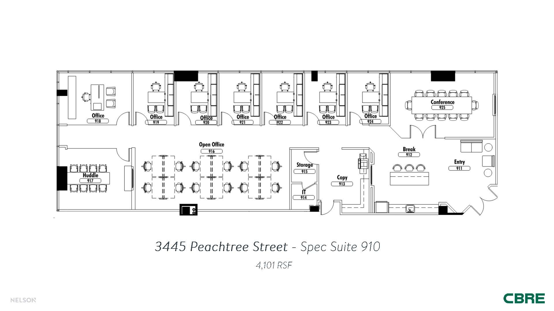 3445 Peachtree Rd NE, Atlanta, GA for lease Floor Plan- Image 1 of 5