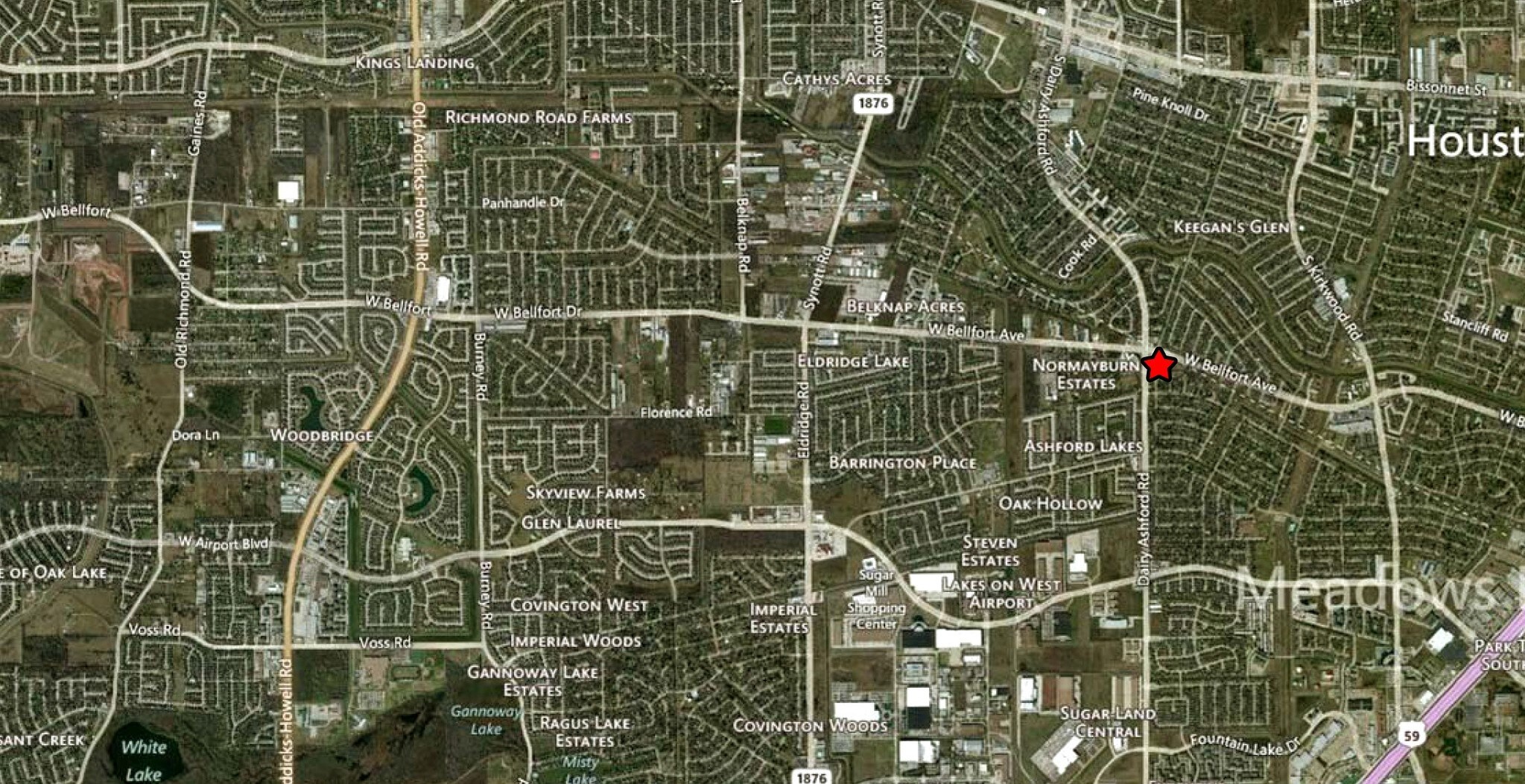 12381 W Bellfort St, Meadows Place, TX for sale Aerial- Image 1 of 1