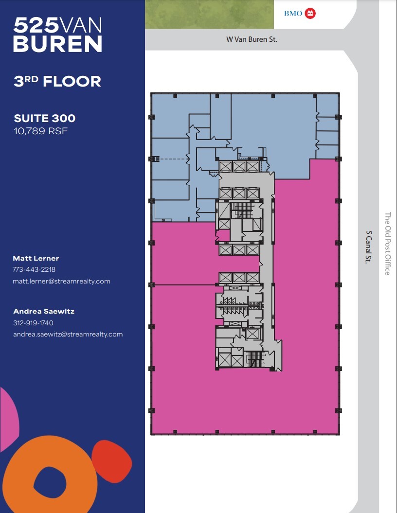 525 W Van Buren St, Chicago, IL for lease Floor Plan- Image 1 of 3