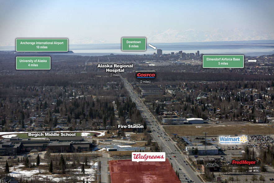 7600 Debarr Rd, Anchorage, AK for lease - Aerial - Image 3 of 10