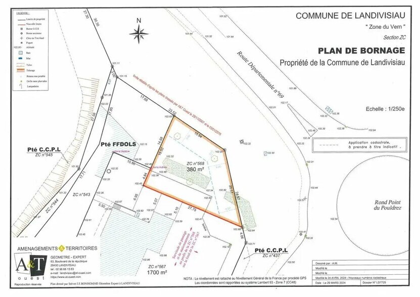 Land in Landivisiau for sale - Site Plan - Image 1 of 1