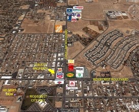 101 N China Lake Blvd, Ridgecrest, CA - AERIAL  map view