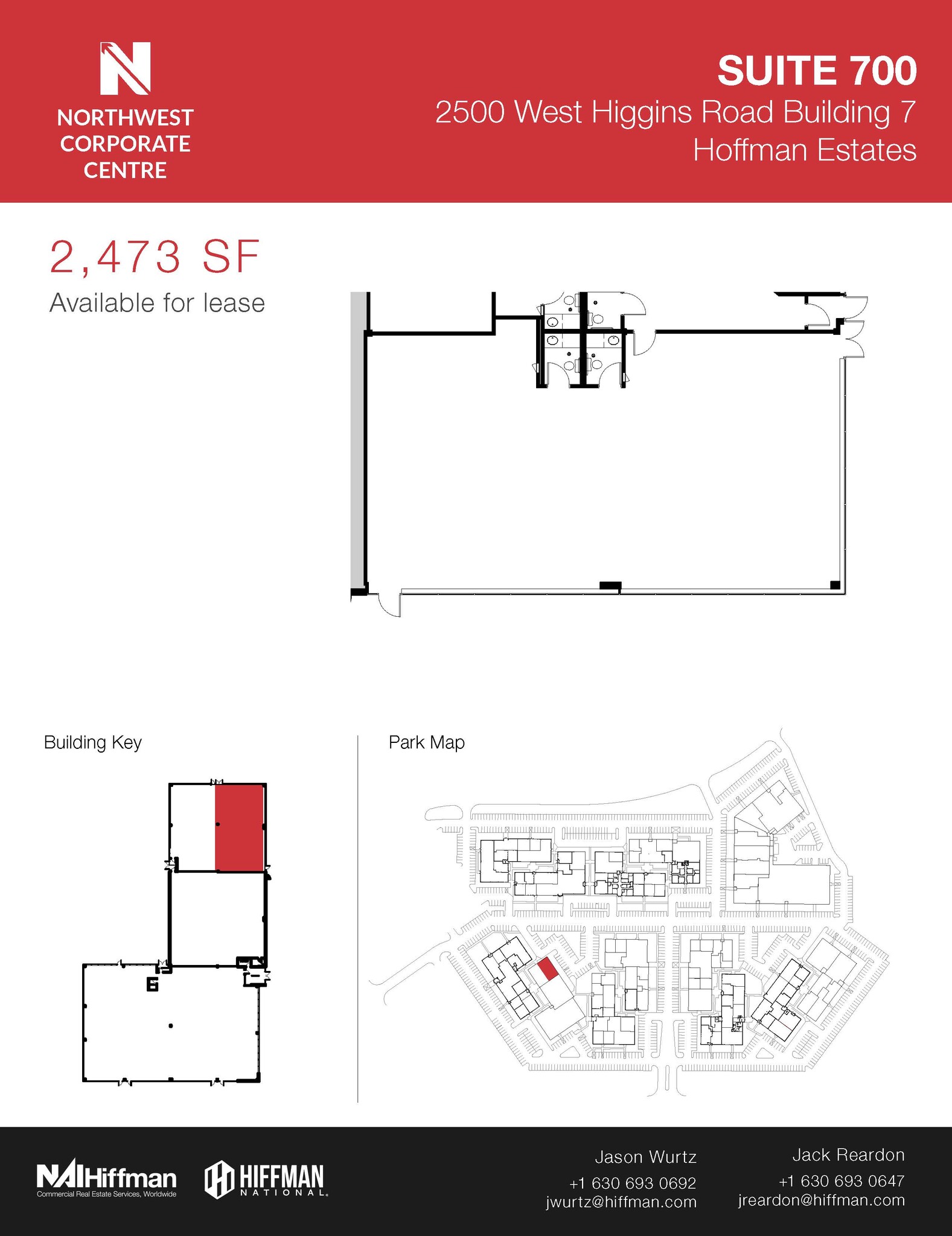 2500 W Higgins Rd, Hoffman Estates, IL for lease Floor Plan- Image 1 of 1