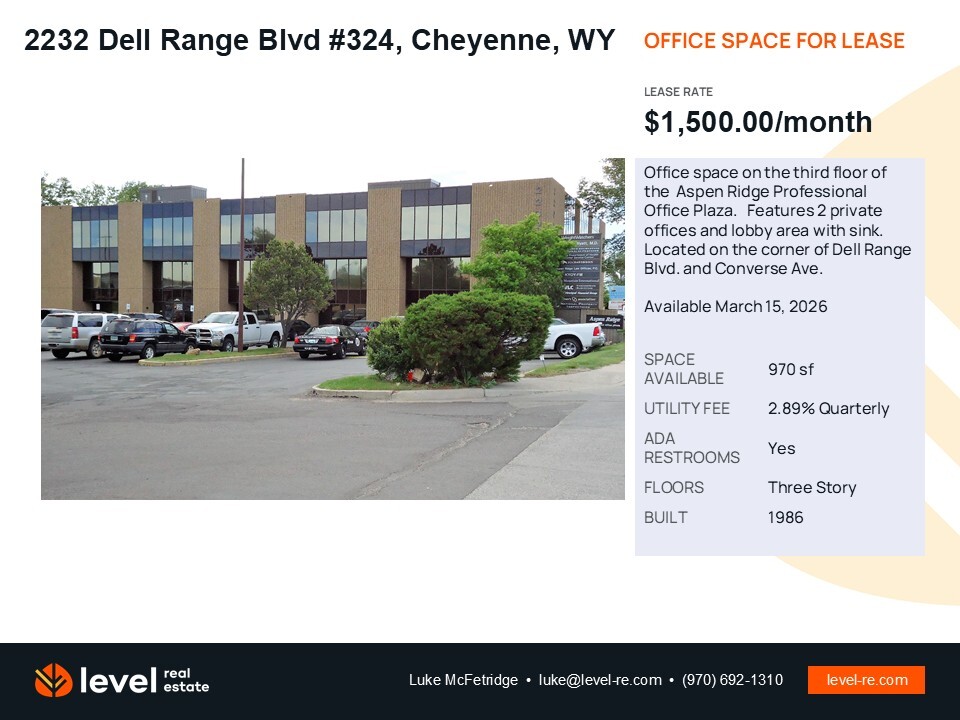 2232 Dell Range Blvd, Cheyenne, WY for lease Building Photo- Image 1 of 2