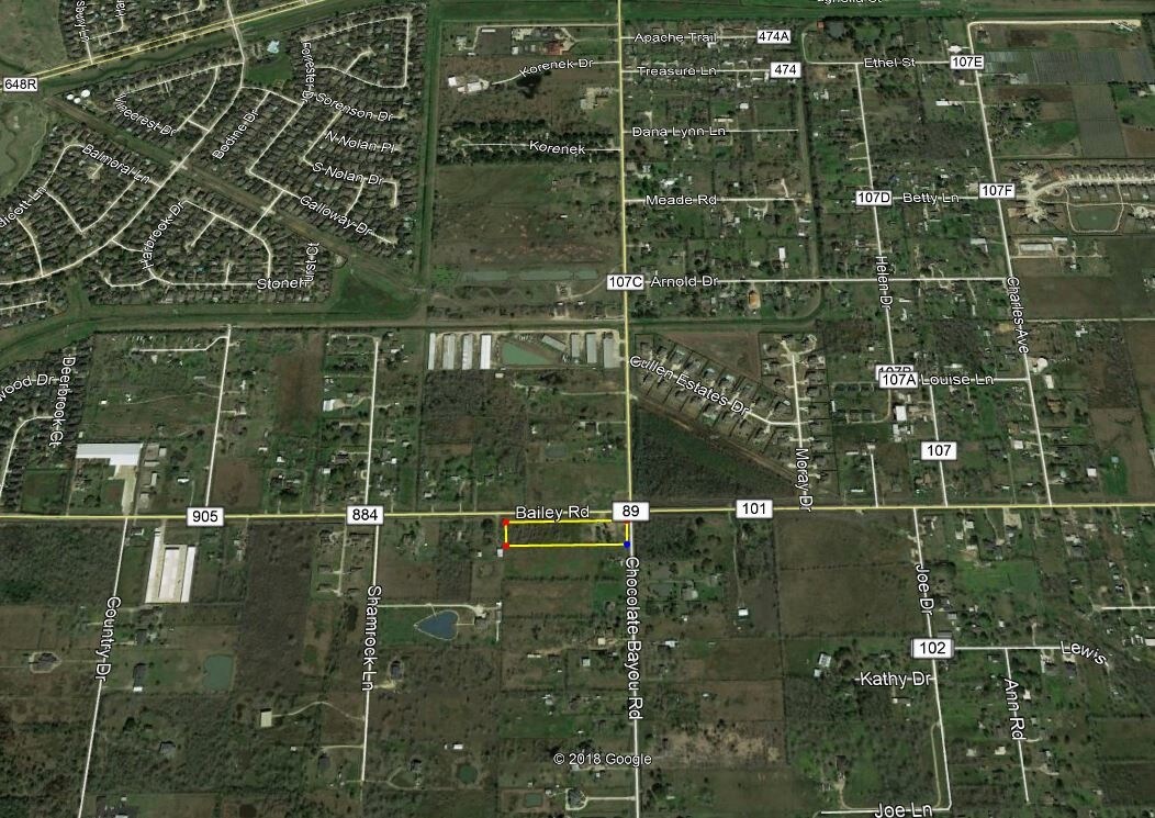 Bailey Rd & Cullen Pky, Manvel, TX for sale Aerial- Image 1 of 1