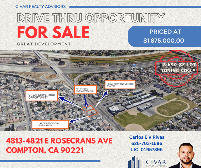 4813 E Rosecrans Ave, Compton, CA for sale - Building Photo - Image 1 of 1