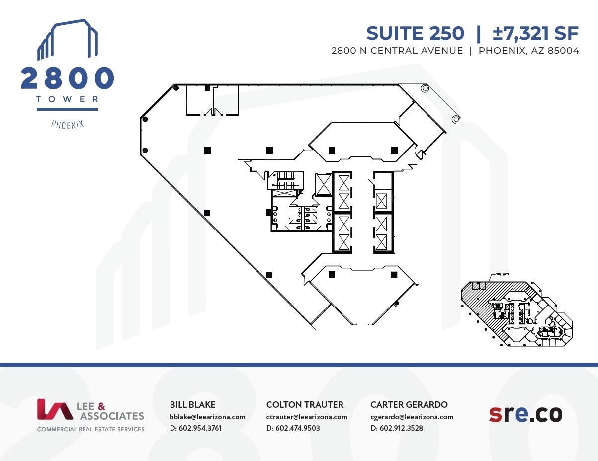 2800 N Central Ave, Phoenix, AZ for lease Floor Plan- Image 1 of 1