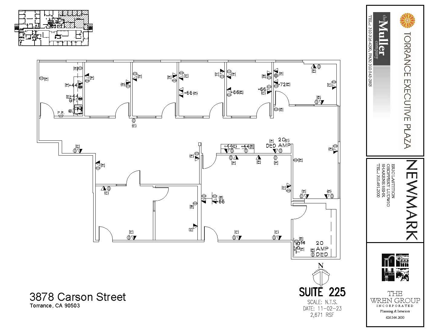 3848 W Carson St, Torrance, CA for lease Floor Plan- Image 1 of 1