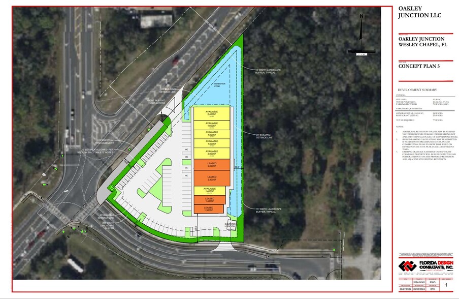 Oakley Blvd & Old Pasco Road, Wesley Chapel, FL for lease - Site Plan - Image 3 of 3