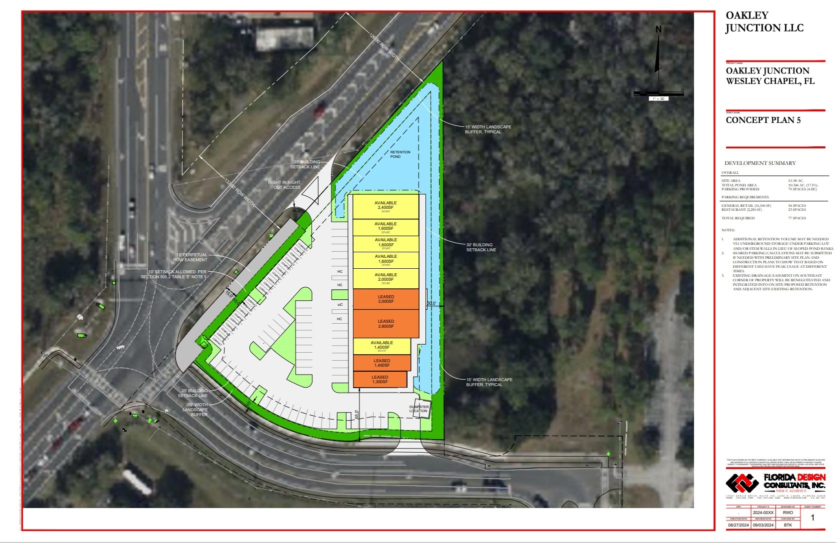 Oakley Blvd & Old Pasco Road, Wesley Chapel, FL for lease Site Plan- Image 1 of 1