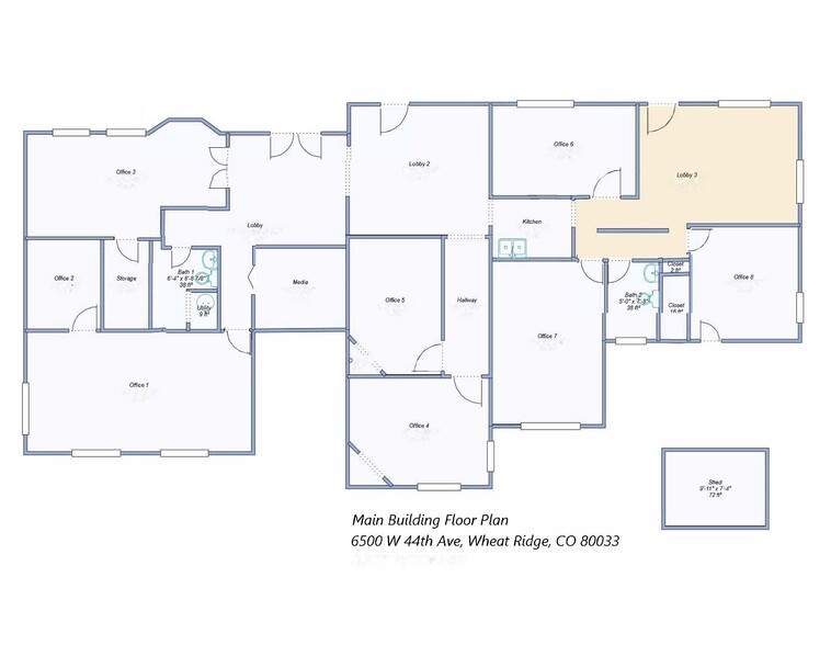 6500 W 44th Ave, Wheat Ridge, CO for sale - Floor Plan - Image 2 of 3