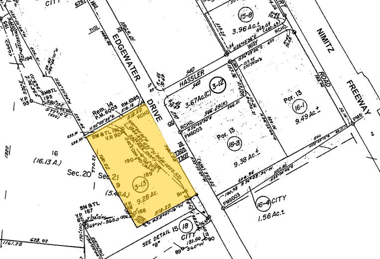 7307 Edgewater Dr, Oakland, CA for lease - Plat Map - Image 2 of 6