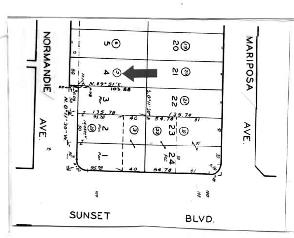 1516 N Normandie Ave, Los Angeles, CA for sale - Plat Map - Image 2 of 4