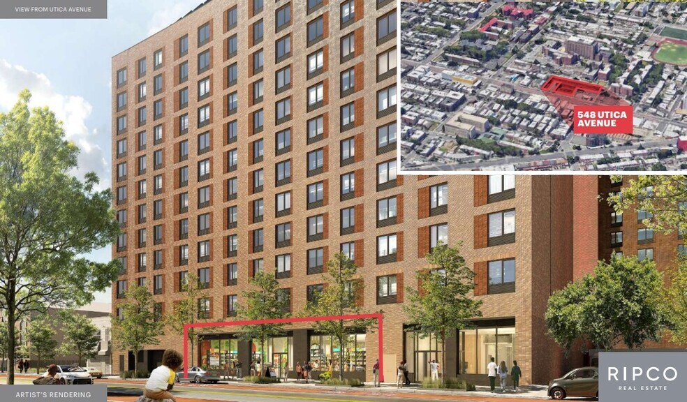 548 Utica Ave, Brooklyn, NY for lease - Building Photo - Image 1 of 9