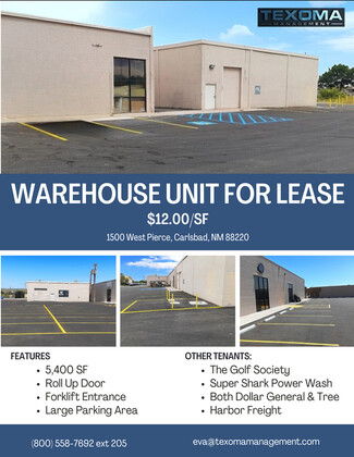 More details for 1481-1607 W Pierce St, Carlsbad, NM - Flex for Lease