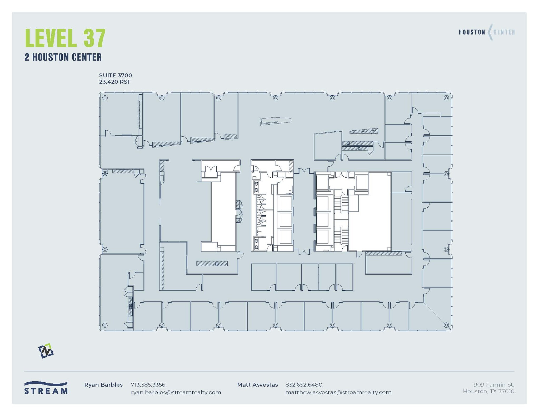 909 Fannin St, Houston, TX for lease Floor Plan- Image 1 of 1