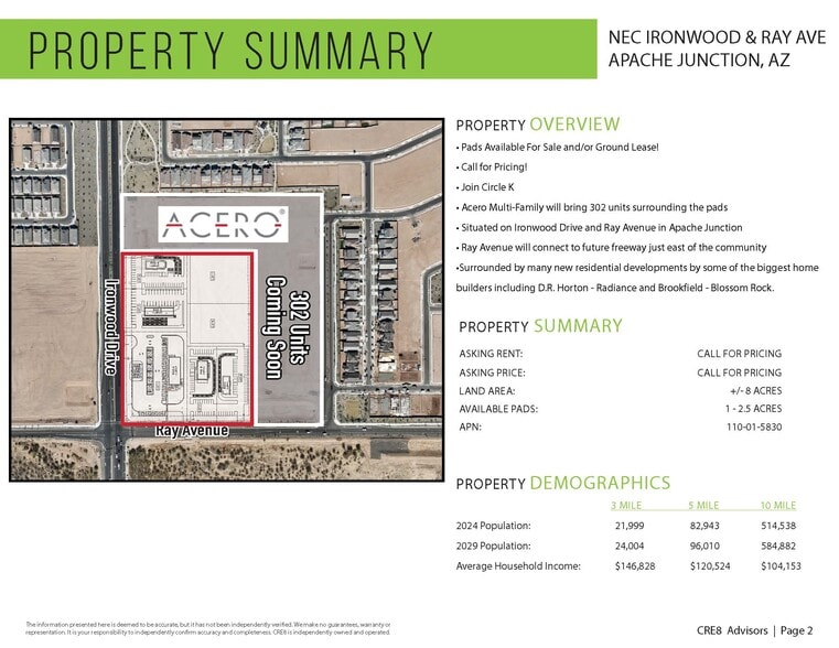 NEC Ironwood & Ray Rd, Apache Junction, AZ for lease - Building Photo - Image 2 of 6