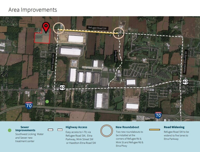 13101 Refugee Rd SW, Etna, OH for sale - Aerial - Image 2 of 2