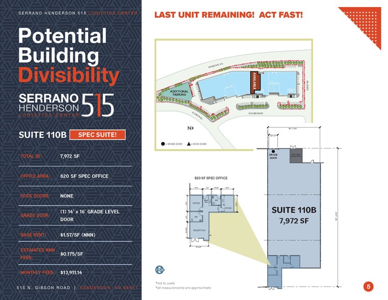 515 N Gibson Rd, Henderson, NV for lease - Floor Plan - Image 3 of 3
