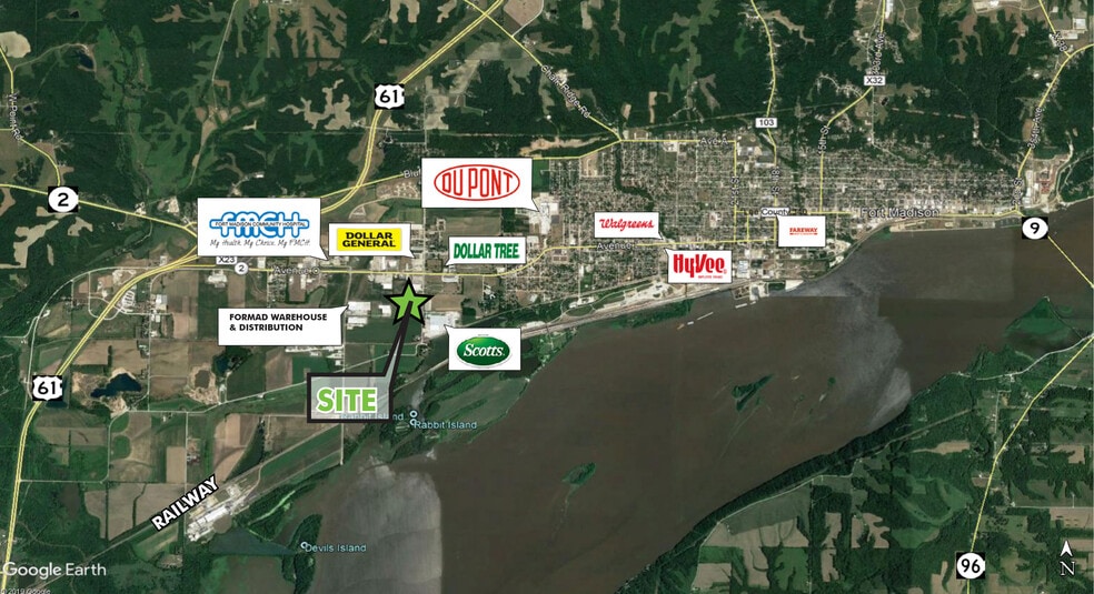 4810 Avenue O, Fort Madison, IA for sale - Aerial - Image 2 of 2