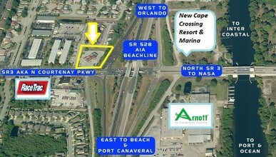 2625 N Courtenay Pky, Merritt Island, FL - AERIAL map view