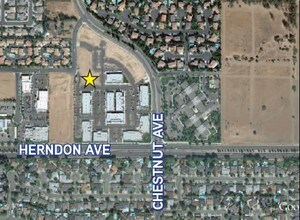 7105 N Chestnut Ave, Fresno, CA - Aerial map view