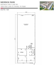 930-940 N Belt Line Rd, Irving, TX for lease Floor Plan- Image 2 of 2