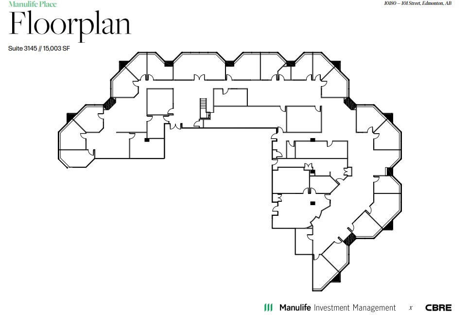 10180 101 St NW, Edmonton, AB for lease Floor Plan- Image 1 of 1