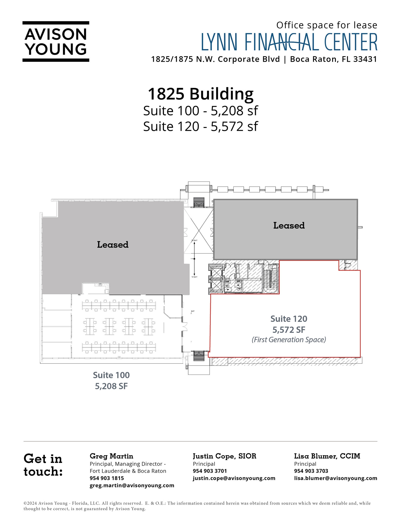 1825 NW Corporate Blvd, Boca Raton, FL for lease Floor Plan- Image 1 of 1