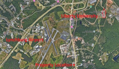 14176 Wards Rd, Lynchburg, VA - aerial  map view