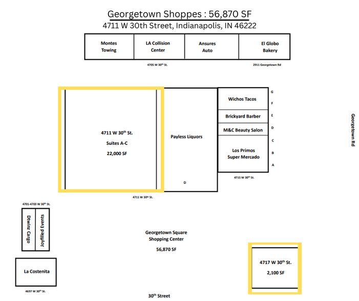 4717 W 30th St, Indianapolis, IN for lease - Floor Plan - Image 3 of 4